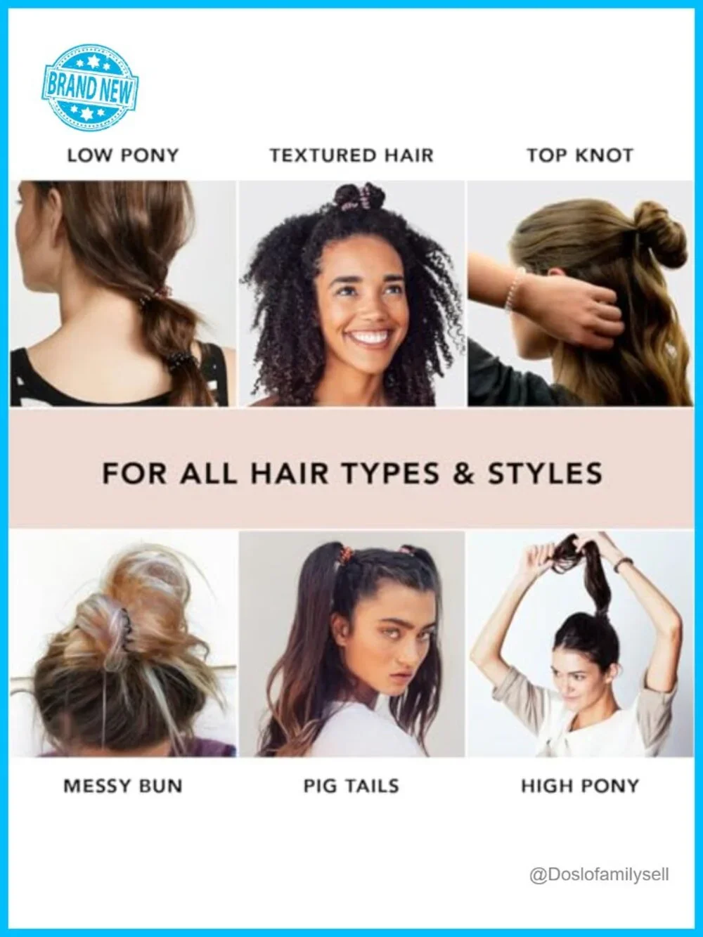 Spiral Hair Ties No Damage, Creaseless Ponytail Holders for Thick and Thin Hair